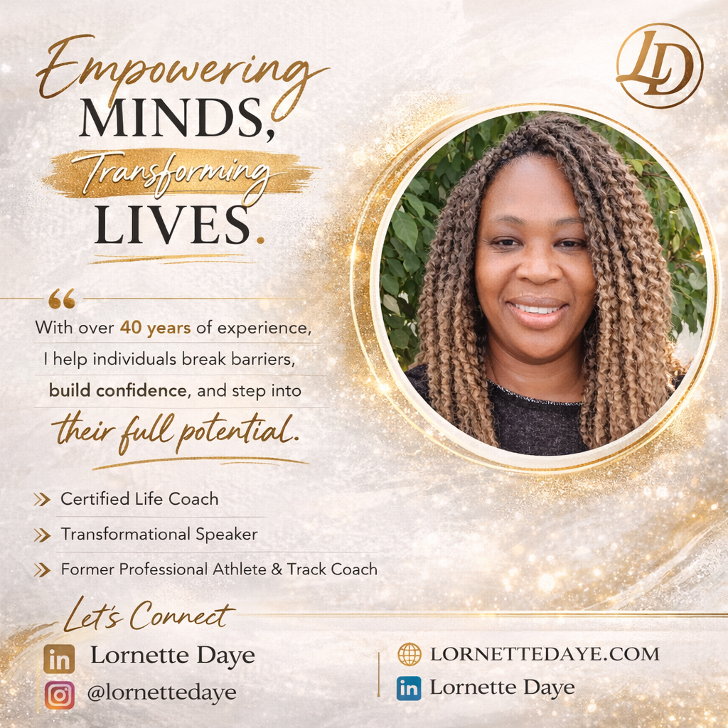 Lornette Daye speaker brand artwork cropped to the portrait area.