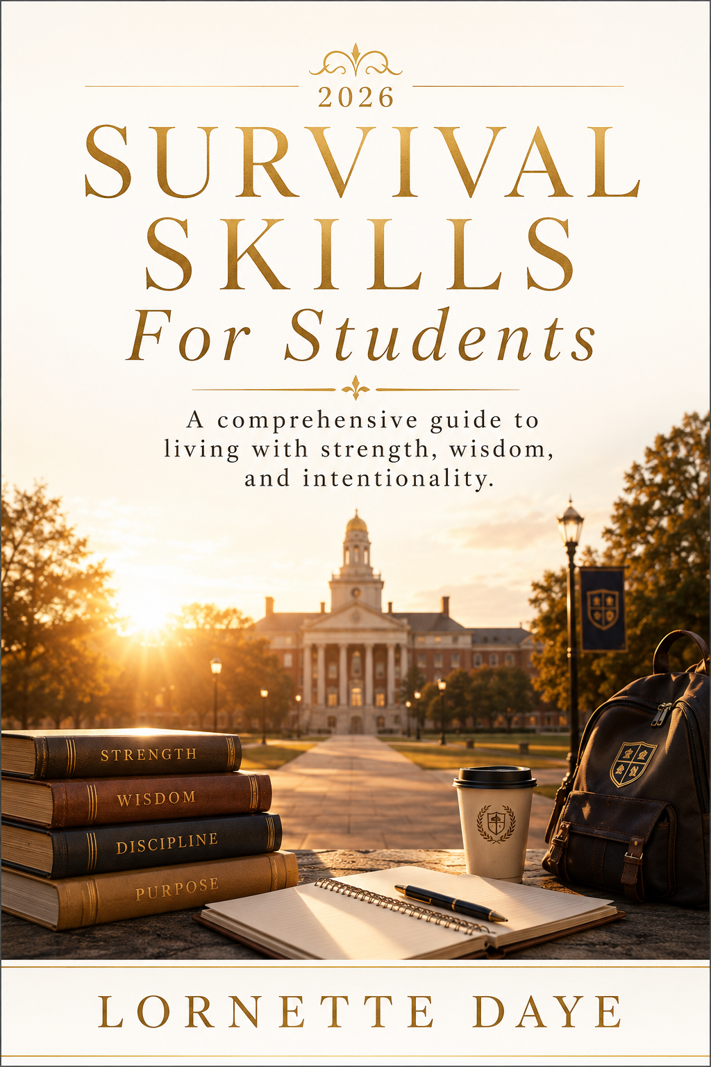 2026 Survival Skills for Students book cover artwork by Lornette Daye.