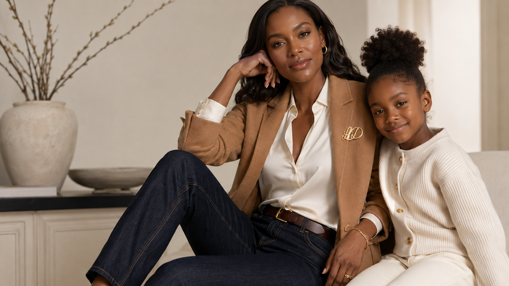 Tailored Blazer in Camel Wool