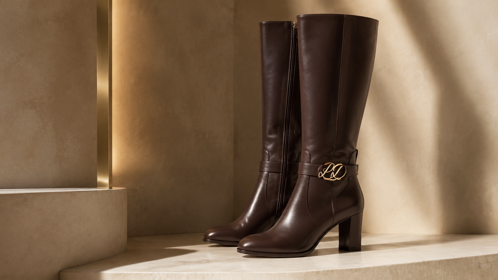 UMATTR Knee-High Leather Riding Boot